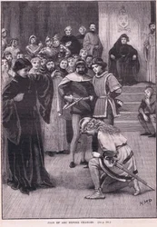 Johanna von Orléans vor Karl AD 1429